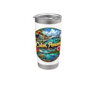 Port de croisière Colon Panama Amérique centrale Gobelet isotherme en acier inoxydable double paroi