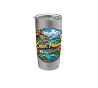 Port de croisière Colon Panama Amérique centrale Gobelet isotherme en acier inoxydable double paroi
