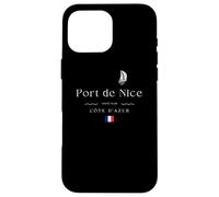 Port de Nice Lympia Yacht Club Marina Côte d'Azur Voile Coque pour iPhone 16 Pro Max