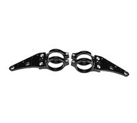 port De Phare De Moto Lot De 2 ports En Aluminium Pour Fixation De Phare Porte-Lampe à Fourche 35-43Mm Conception Et Esthétique Pour e Installation Facile