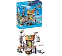 Port de Pirates PLAYMOBIL avec Repaires, Prisons et Canon - Aventure Épique