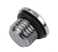 Port de plongée professionnel - Bouchons pour régulateur premier étage, 3/8 basse pression et 7/16 filetages haute pression, alliage de cuivre avec placage chromé (3/8-24 LP)