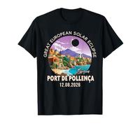 Port de Pollença, Spain Great European Solar Eclipse 2026 T-Shirt