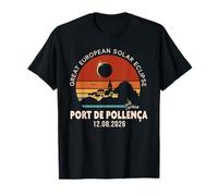 Port de Pollença, Spain Great European Solar Eclipse 2026 T-Shirt