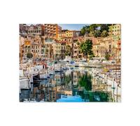 Port de Sóller, île de Majorque，Puzzle Jouets 1000 Pièces Puzzles Puzzle Créatif Jouets Éducatifs Adultes pour Enfants Jeu De Puzzle Adulto（50x70cm）-D50