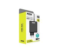 Port Designs - Chargeur USB-C PORT Connect 65W, adaptateur secteur Europe, noir