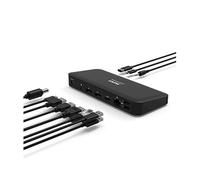 PORT CONNECT Station d’Accueil de Bureau, 3 x 4K pour Appareils Type C HDMI / Display PORT 9 périphériques