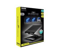 PORT DESIGNS 2in1 Docking Station with Integrated Notebook Stand Stand for Notebooks from 10 to 15.6p with USB type C Office
