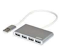 USB A 2.0 to 4 ports USB A 2.0 Hub Gray Port