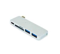 Port Designs 900125, USB 3.2 Gen 1 (3.1 Gen 1) Type-C, SD, USB 3.2 Gen 1 (3.1 Gen 1) Type-A, USB 3.2 Gen 1 (3.1 Gen 1) Type-C, USB, 13,9 mm, 28,4 mm