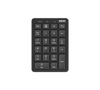 Port Designs 900802 Pavé Numérique Bluetooth Noir 22 Touches ABS, Batterie 110mAh LiPo, Compatible Windows/macOS, 127x87x19mm