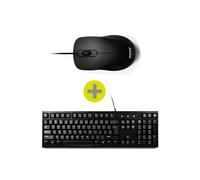 Port Designs 900900 clavier Souris incluse Bureau USB AZERTY Français Noir