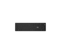 Port Designs 900903-R-FR Clavier AZERTY Français RF sans fil + Bluetooth 3.0 Noir, 109 Touches, Portée 10m, Connexion 4 appareils, Alimentation Piles AAA