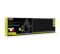 PORT Connect Professional Office Pack - ensemble clavier et souris - AZERTY - Français Périphérique d'entrée