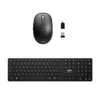 Port Designs 900907-FR clavier Souris incluse Maison Bluetooth AZERTY Français Noir