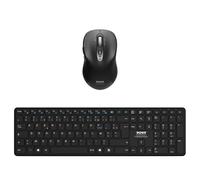 Port Designs 900907RFR clavier Souris incluse Maison Bluetooth AZERTY Français Noir
