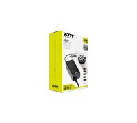Port Designs Adaptateur Secteur 90W pour Notebook Asus - 100-240V, 19.5V 3.33A, Embouts Compatibles, Noir, Câble 1.8m, Ref: 900093-AS