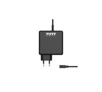 Port Connect Alimentation Universelle 65w fournie avec 8 Embouts compatibles Noir