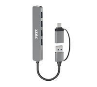 PORT Connect - Concentrateur (hub) - USB-C/USB-A - 4 x SuperSpeed USB 3.0 - de bureau