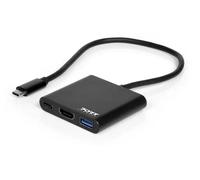 Port Designs Mini station d'accueil mobile 1 X 4K USB-C 3 périphériques 60W