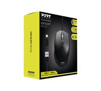 PORT DESIGNS Mouse Office Pro Silent Wired - Black