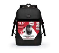 PORT Designs Pack Premium : Sac à dos pour ordinateur portable 15,6" avec souris optique