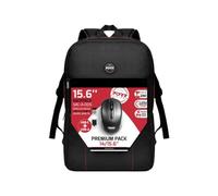 Port Designs Pack sac à dos + souris sans fil 2,4 GHz USB-C & USB-A 14/15,6 pouces Noir