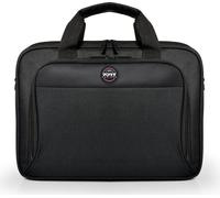PORT DESIGNS | Pasuje do rozmiaru 15,6 " | HANOI II CLAMSHELL | 105064 | Messenger - Briefcase | Czarny | Pasek na ramię