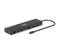 Port Designs Station d'accueil USB-C/A - Écran 4K en HDMI + DisplayPort + RJ45 - 9 ports
