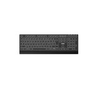 Port Designs Clavier AZERTY rétroéclairé rechargeable USB‑C Bluetooth sans fil Noir