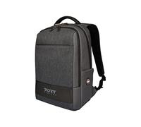 Port Designs Sac à Dos pc déperlant pour Ordinateur Portable Boston Moderne et Compact 18 litres 13/14 Pouces Gris