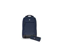 Port Designs Sac à Dos pc pour Ordinateur Portable avec Trousse Moderne & Confortable Base résitante à l'eau Torino II 15.6/16 Pouces Bleu