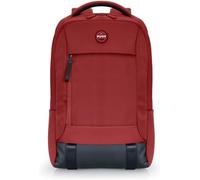 Port Designs Sac à dos PC Torino II – 15,6/16 pouces, confortable, base résistante à l'eau – Rouge