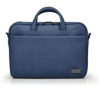 Port Designs Sacoche pc pour Ordinateur Portable élégant Simili Cuir Zurich toploading 13.3/14 Pouces Bleue