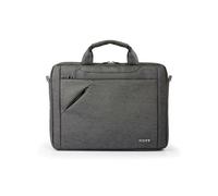 Port Designs Sacoche Toploader Sydney 14" Gris (135178) - Tissu/PET, Compartiment Tablette 10.1", Sangle Trolley, 400x70x300mm, 488g