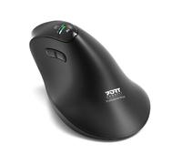 Port Designs Souris sans fil Ergo Auditor 910204 – ergonomique 6 boutons Bluetooth/2,4 GHz – Noir