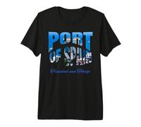 Port d'Espagne Trinité-et-Tobago T-Shirt Haut de Gamme