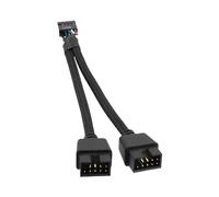 Port d'extension de 9 broches à double broche | Câble d'extension USB 2.0 Splitter à 9 broches, fournitures de connexion haute stabilité pour la maison, les bureaux, les écoles et les cafés Internet