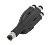 Port D'extension de Tuyau 4 en 1 pour Imprimante 3D, Module de Tube de Transport de 4 Matériaux d'alimentation pour Lab X1 P1S P1P, Raccord Pneumatique Droit, Pousser