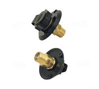 Port d'injection d'eau avec clapet anti-retour pour camping-car et yacht - Résistant aux UV en PP, filetage laiton 20mm(Black with connector)