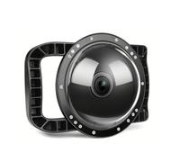 Port Dôme sous-Marin pour DJI Osmo Action4 / 5 Pro / 6 caméra Boîtier étanche à Double Poignée jusqu'à 30 M/98,4 Pieds Système de Fermeture de Trappe en Acrylique