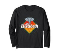 Port Elizabeth en Afrique du Sud avec éléphant Souvenir Manche Longue