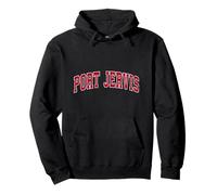 Port Jervis New York NY Vintage Sports Design Rouge Sweat à Capuche