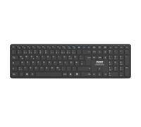 PORT CONNECT Clavier PC Bluetooth Rechargeable de bureau Professionnel USB-C Noir DE
