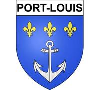 Port-Louis 56 ville Stickers blason autocollant adhésif - Taille : 8 cm