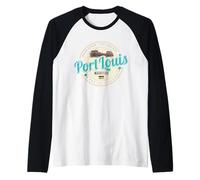 Port Louis Ile Maurice Rétro Souvenir Vintage Océan Indien Manche Raglan