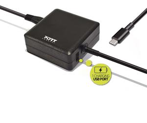 PORT PORT900097 - Chargeur PC Universel Filaire USB C 65W Noir