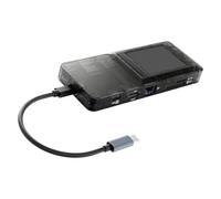 Port portable pour ordinateur portable avec panneau de commande tactile, trois interfaces USB, ouvertures standard et sortie 4K, station d'accueil tactile pour ordinateur portable, plusieurs ports USB