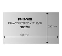 Port Designs Filtre anti-indiscrétion PORT Professional 17" 16:10 368x230 mm