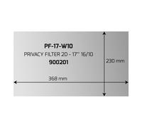 Port Designs Filtre anti-indiscrétion PORT Professional 17" 16:10 368x230 mm
